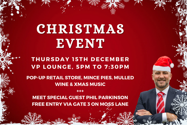 Meet Phil Parkinson tomorrow at our Christmas Event