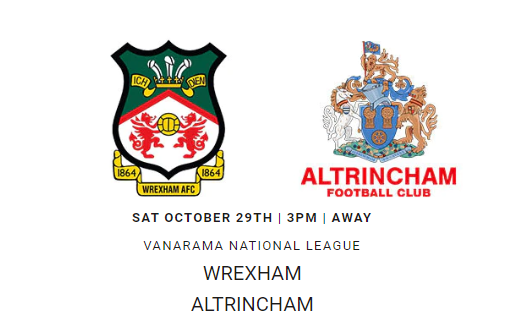 SUPPORTER INFORMATION  Wrexham AFC vs Altrincham - News - Wrexham AFC