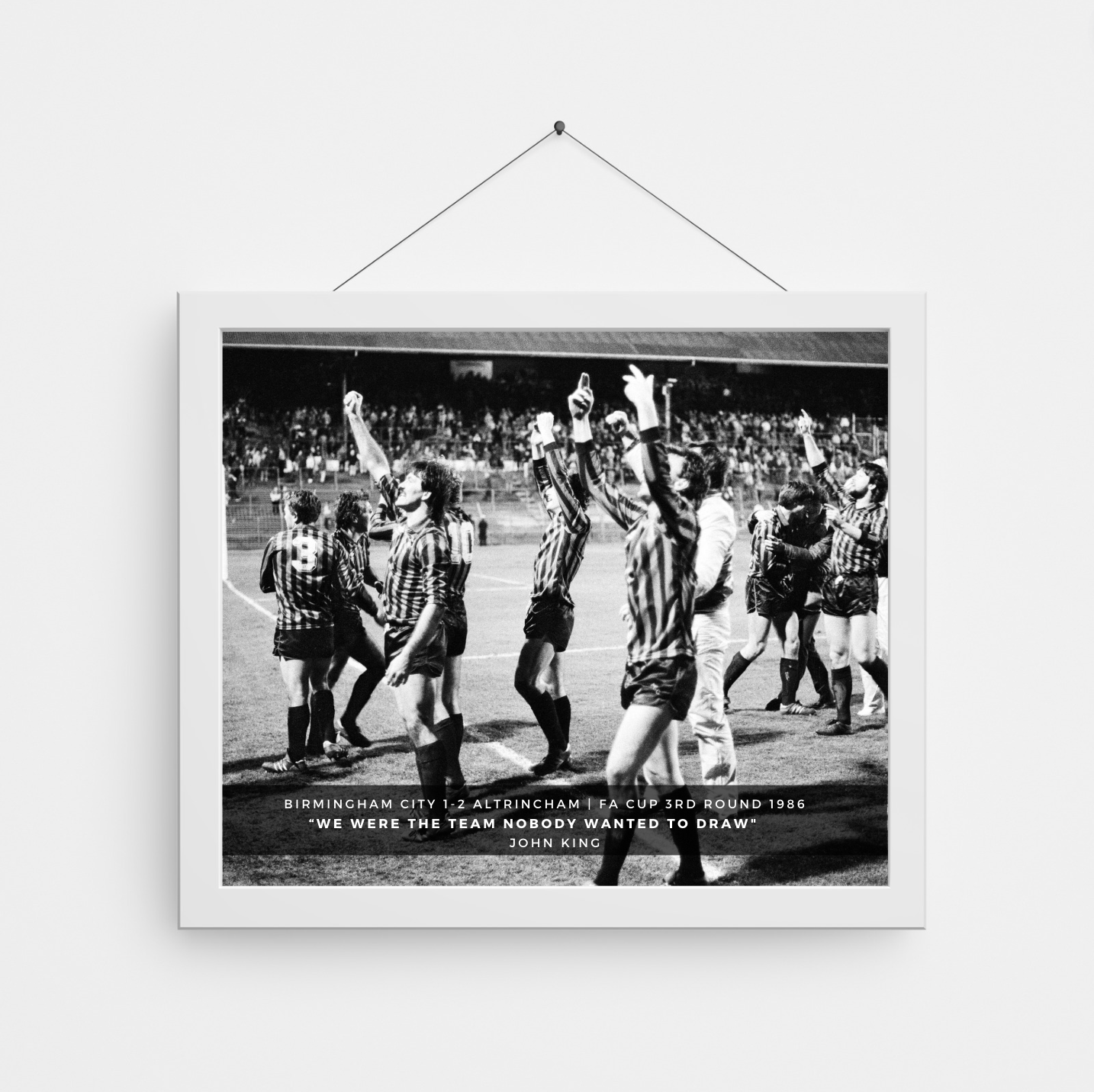 John King FA Cup Giantkillers - A4 Framed Print – Altrincham FC John King FA Cup Giantkillers - A4 Framed Print – Altrincham FC