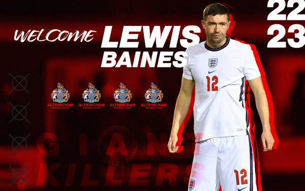 He's just been capped by England, and he's heading our way - welcome to Alty, Lewis Baines!