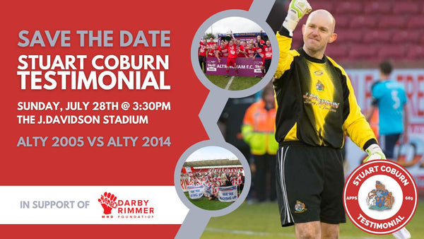 We're delighted to announce Stuart Coburn's Testimonial