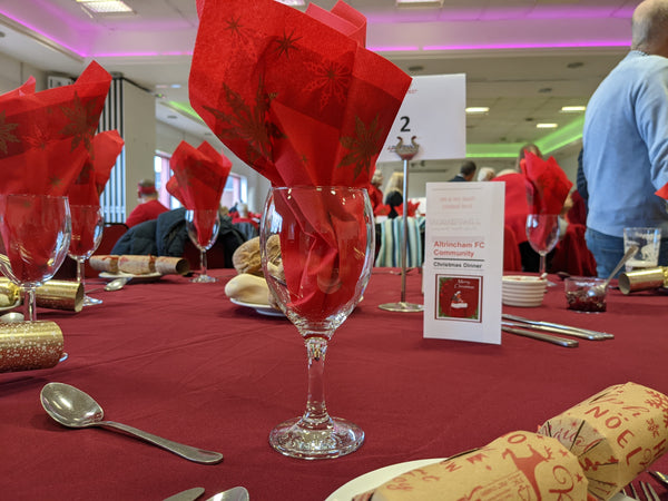 Thank you to the supporters of the over-50s Christmas Lunch