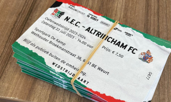 Reminder - N.E.C. Nijmegen ticket collection on Thursday