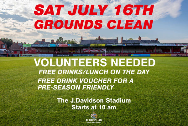 Sat July 16h - Grounds Clean