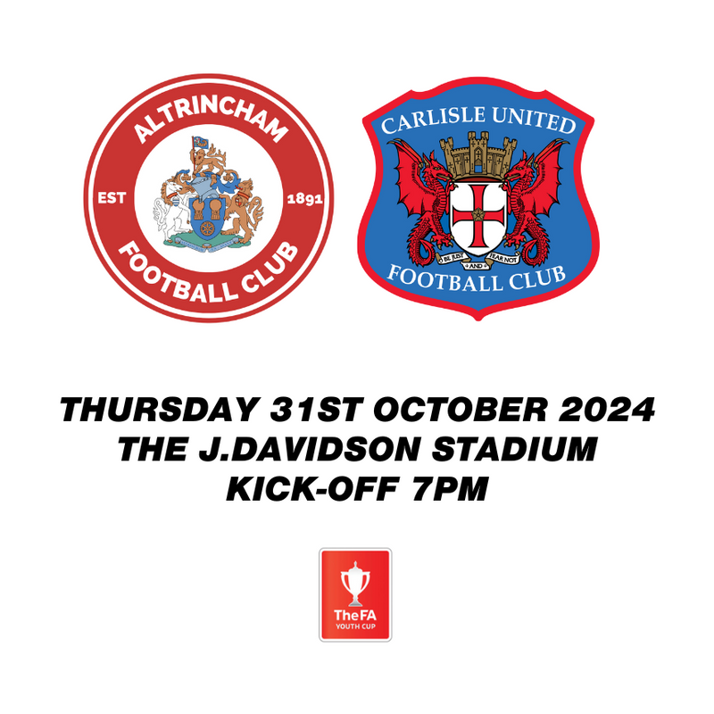 FA Youth Cup First Round Proper Altrincham v Carlisle United