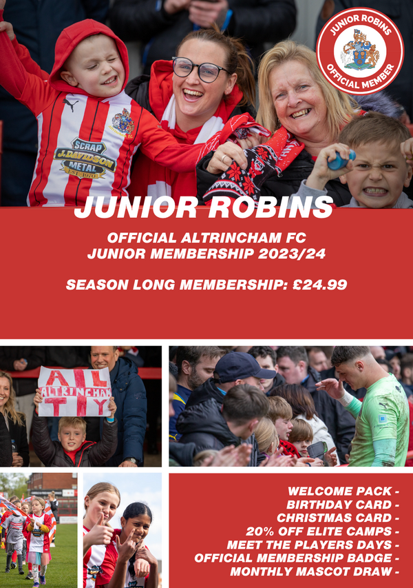 Junior Robins Membership 2023/24