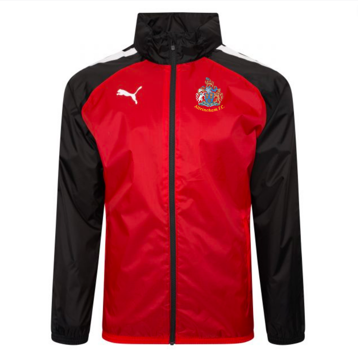 Adult Red Black Rain Jacket Altrincham FC