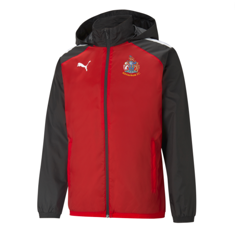 Adult Red Black Rain Jacket