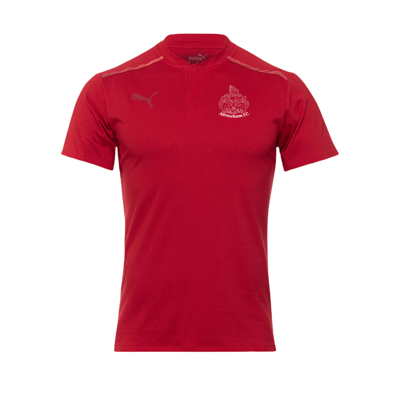 Adult Puma Casual Button Polo - Red/Chilli