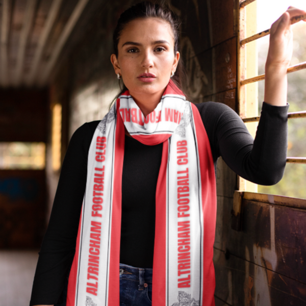 Black & Red Crest Scarf