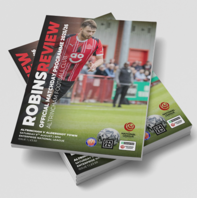Robins Review Matchday Programme - Altrincham v Aldershot Town