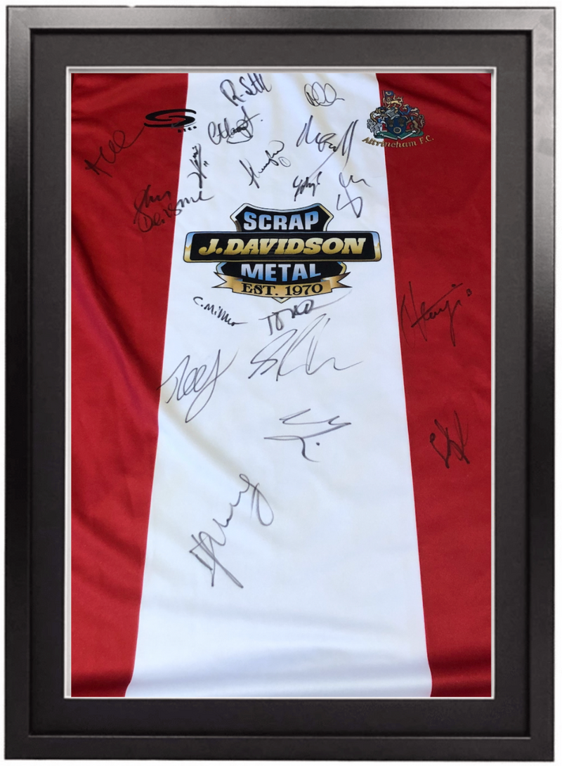 Framed Home Shirt - Signed by 2020/21 Squad