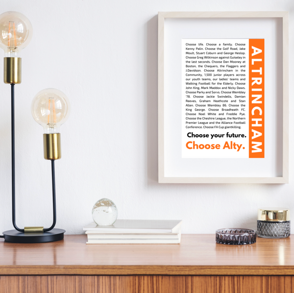 Choose Altrincham - A3 Framed Print