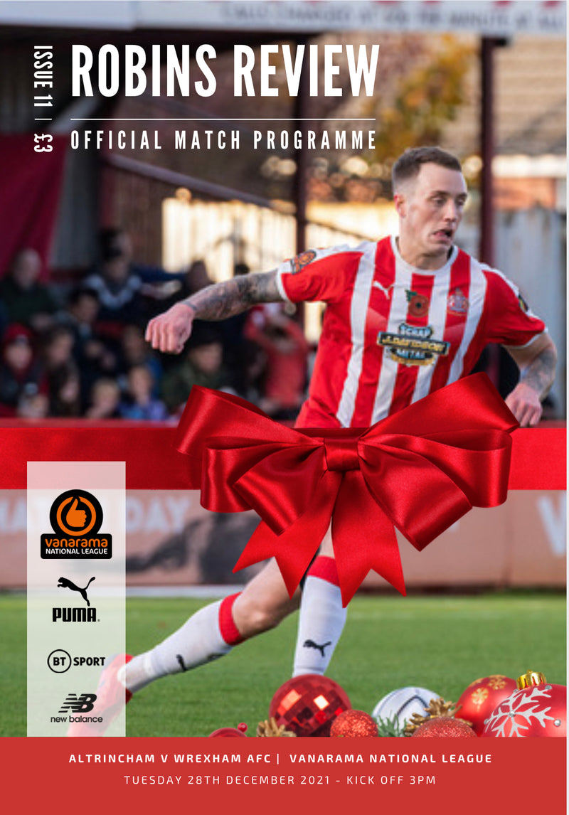 Match Day Programme: Wrexham 28th December 2021